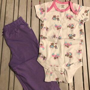 2pc Girls Onesies & Pants NWOT